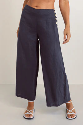 See Saw Linen Palazzo Trousers