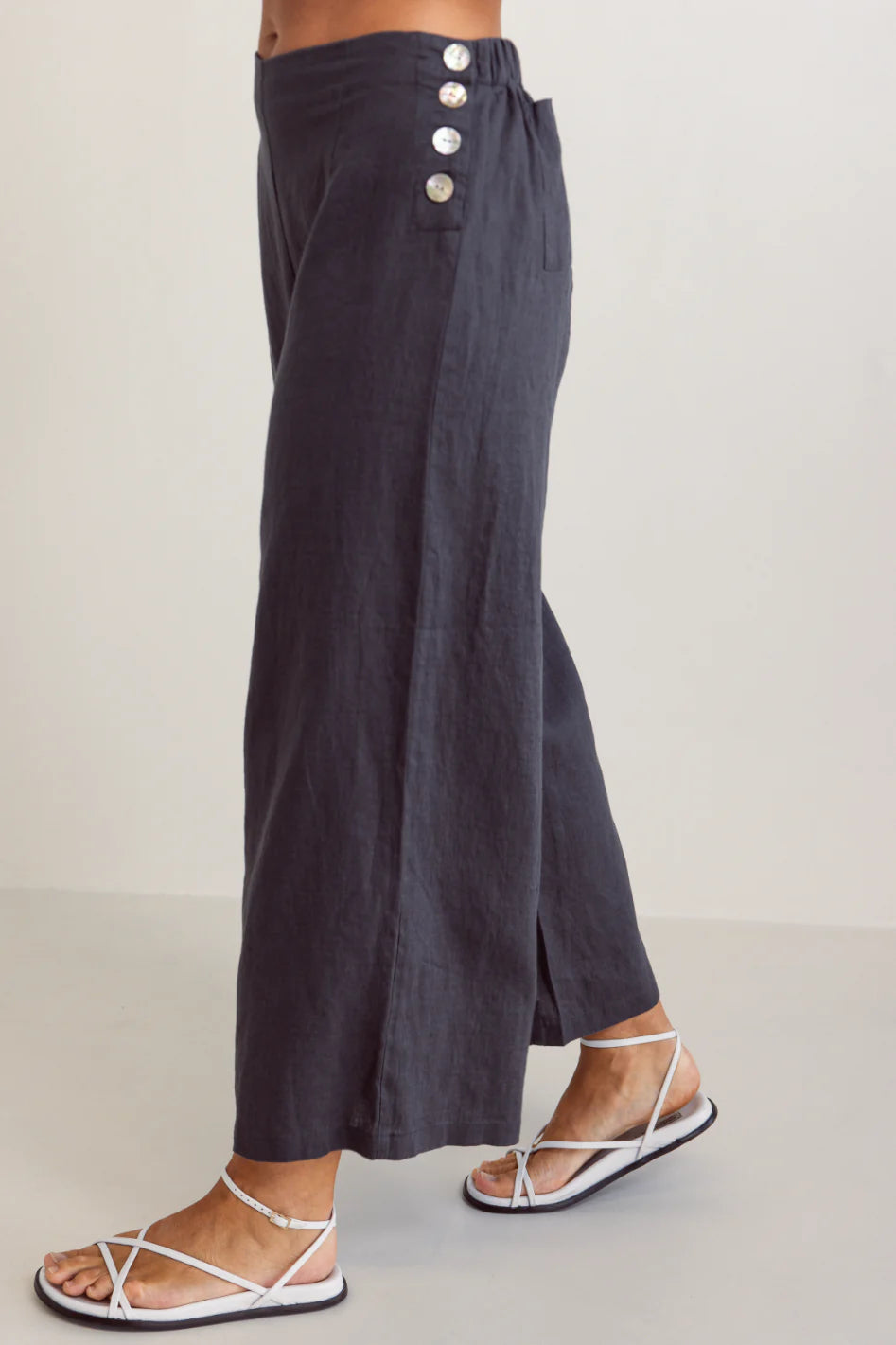 See Saw Linen Palazzo Trousers