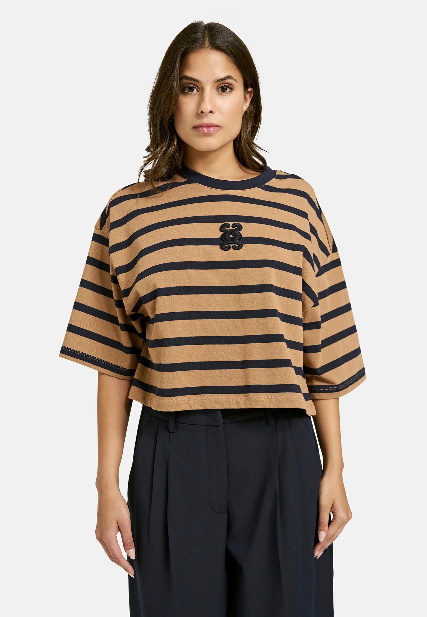 Smith & Soul Striped Cropped Tee