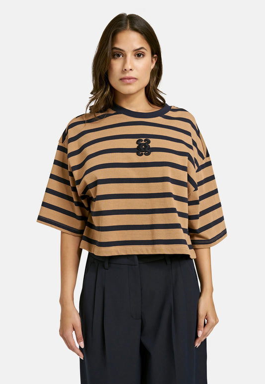 Smith & Soul Striped Cropped Tee