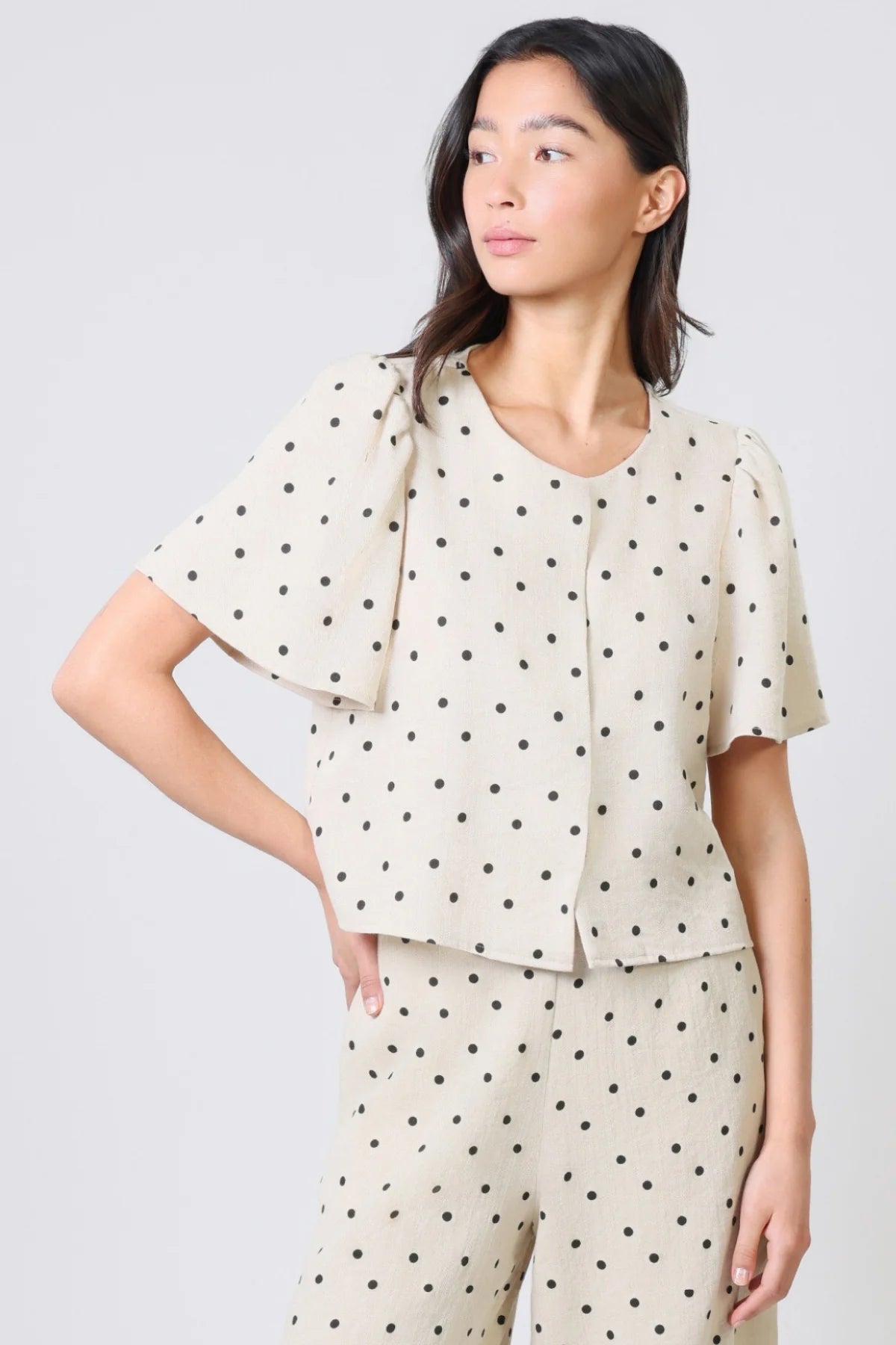 Traffic People Daisy Polka Dot Top