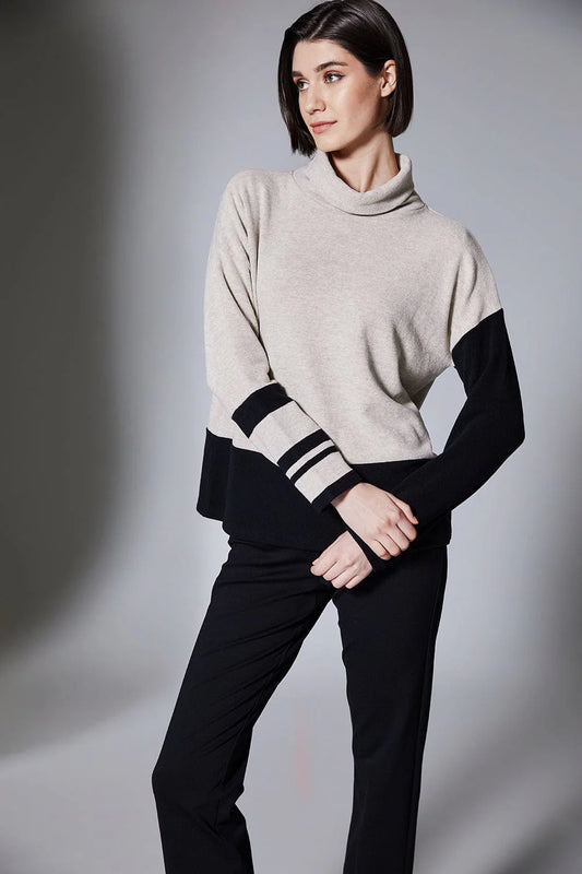 Peruzzi Beige Stripe Sweater
