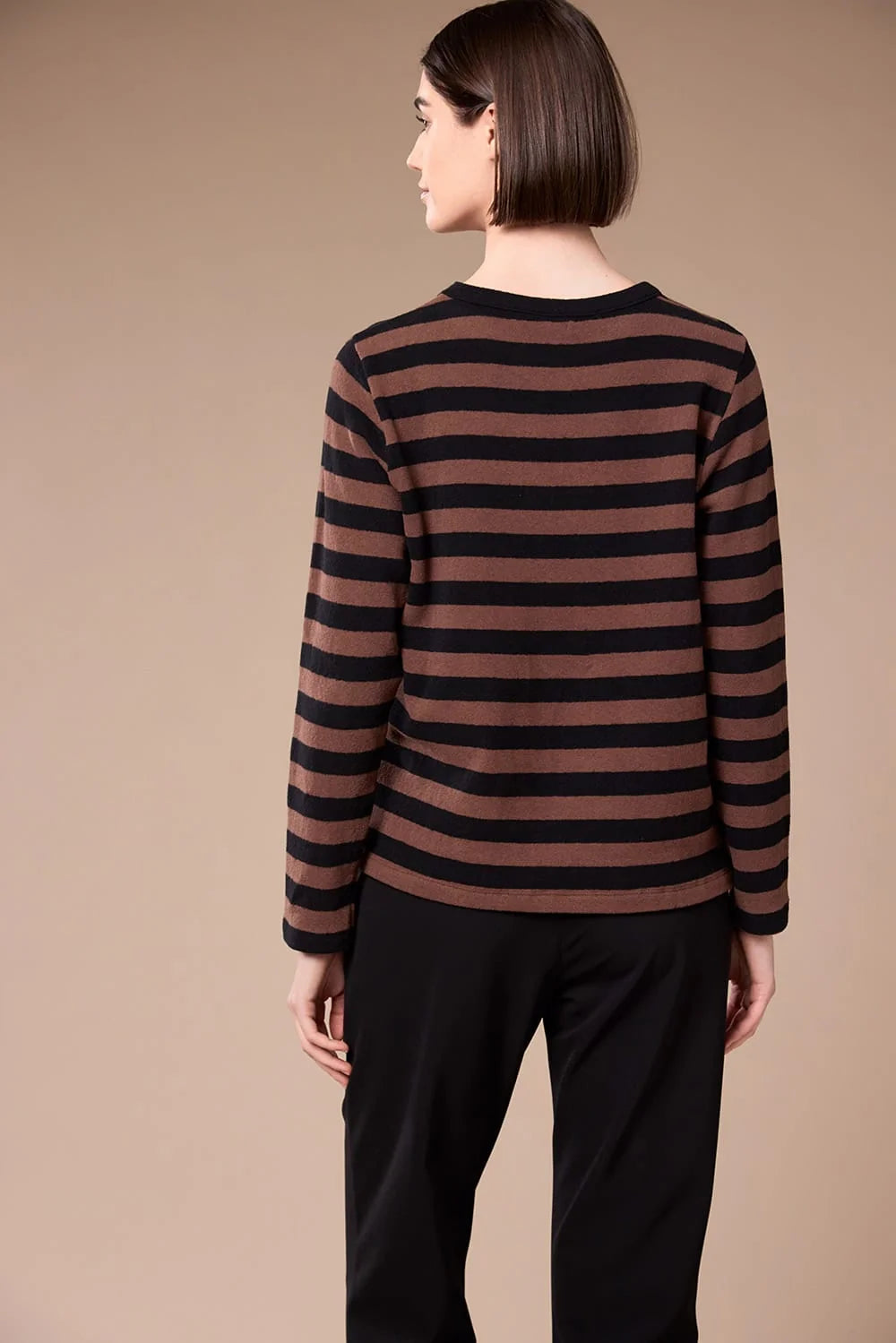Peruzzi Stripe Fleece Top