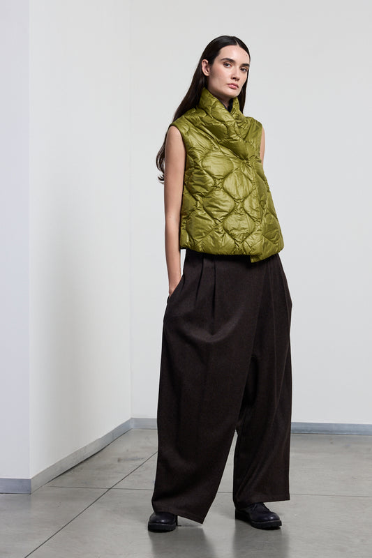 Neirami Quilted Waistcoat - Acacia