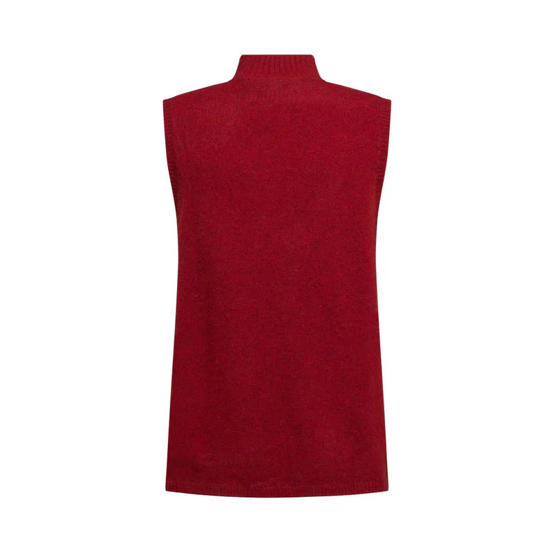 Mansted Zotos Red Yak Vest Knit