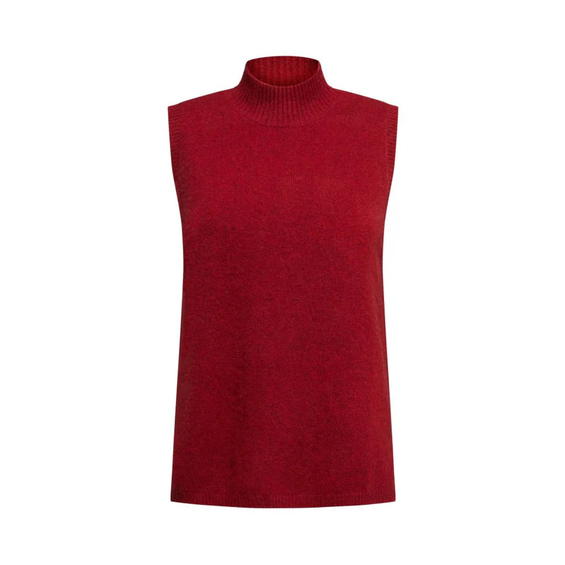 Mansted Zotos Red Yak Vest Knit