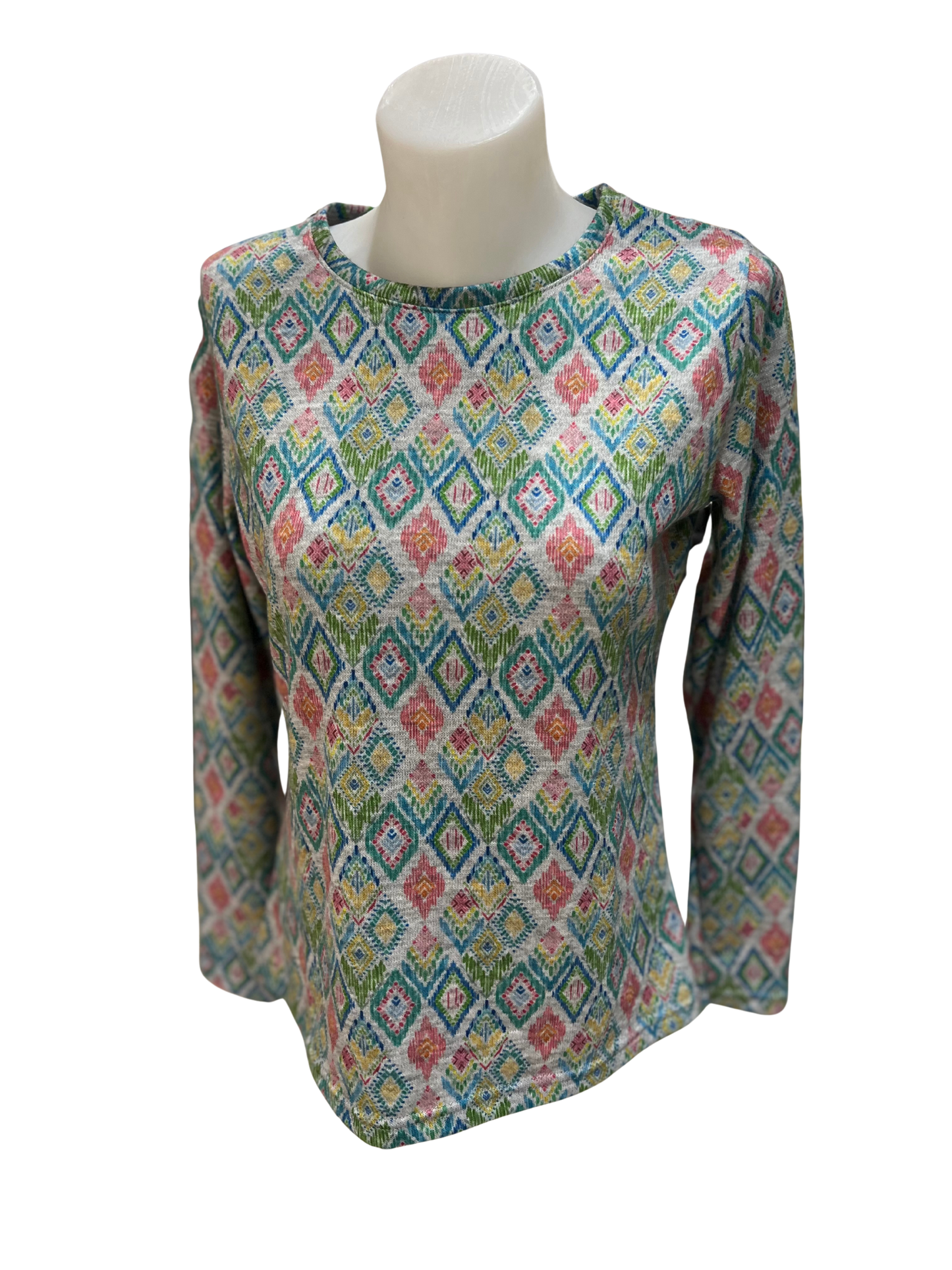 Iodena Grey Pattern Jumper