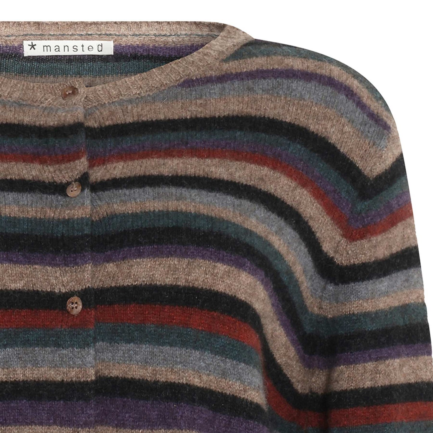 Mansted Zemma Mushroom Yak Wool Cardigan