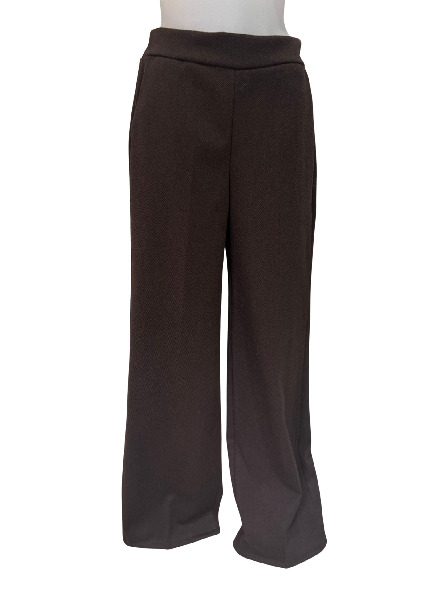 Deck by Decollage Brown Wide Leg Pull On Trousers