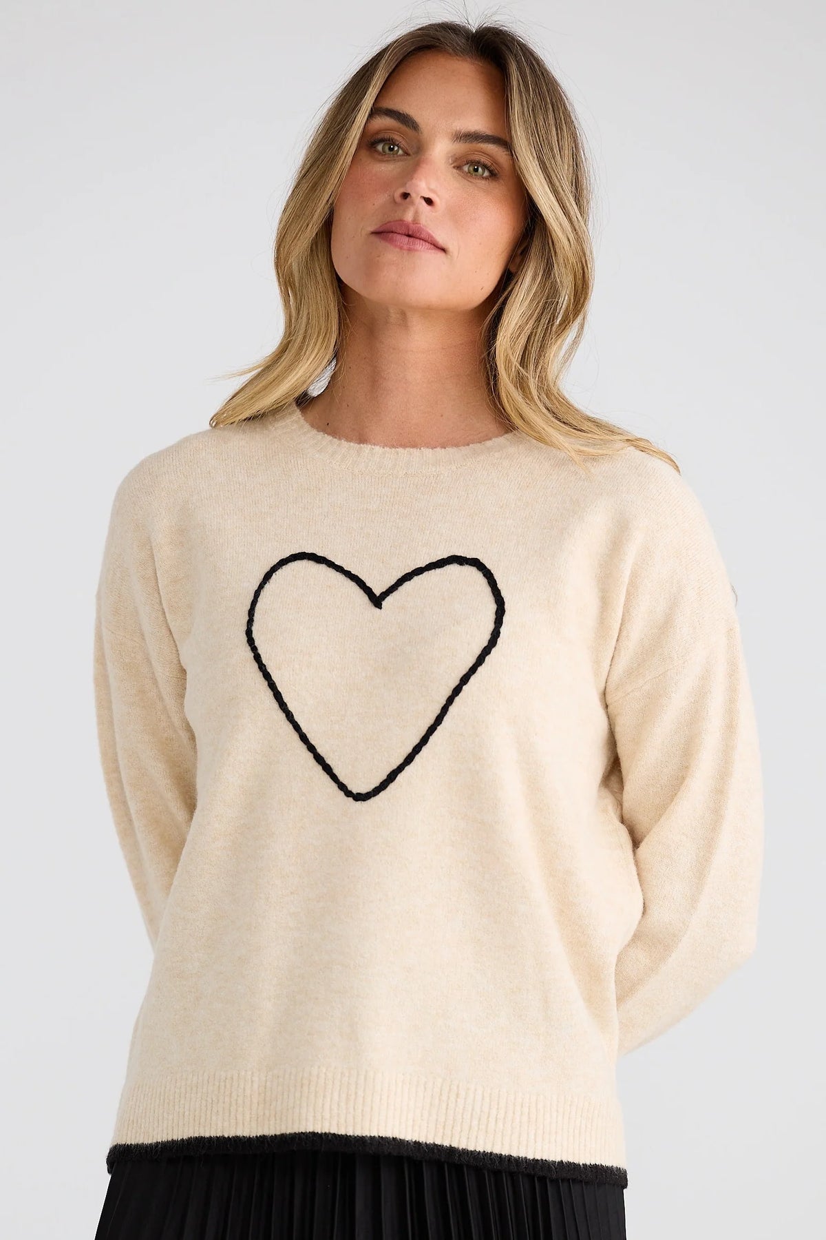Brave + True Beau Heart Jumper
