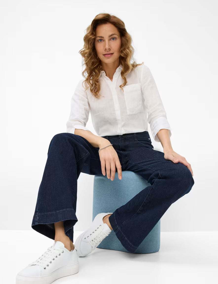 Brax Maine Wide Leg Denim Trousers