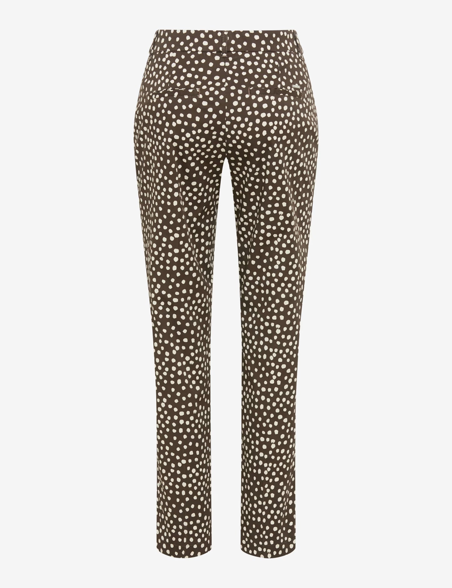 Brax Maron S Spotty Trousers - Dark Ebony