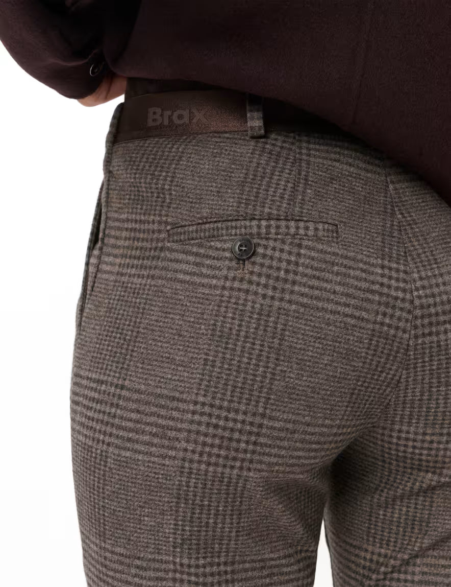 Brax Maron S Check Trousers