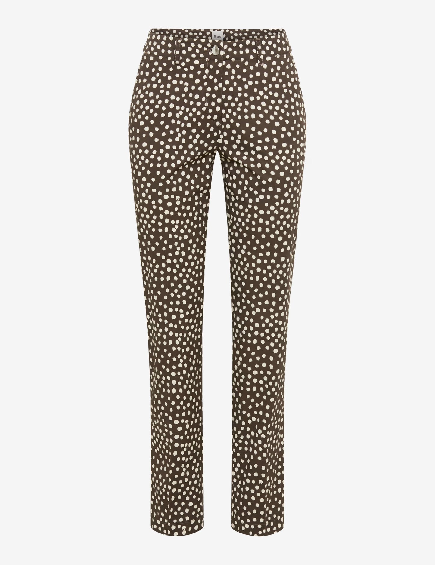 Brax Maron S Spotty Trousers - Dark Ebony