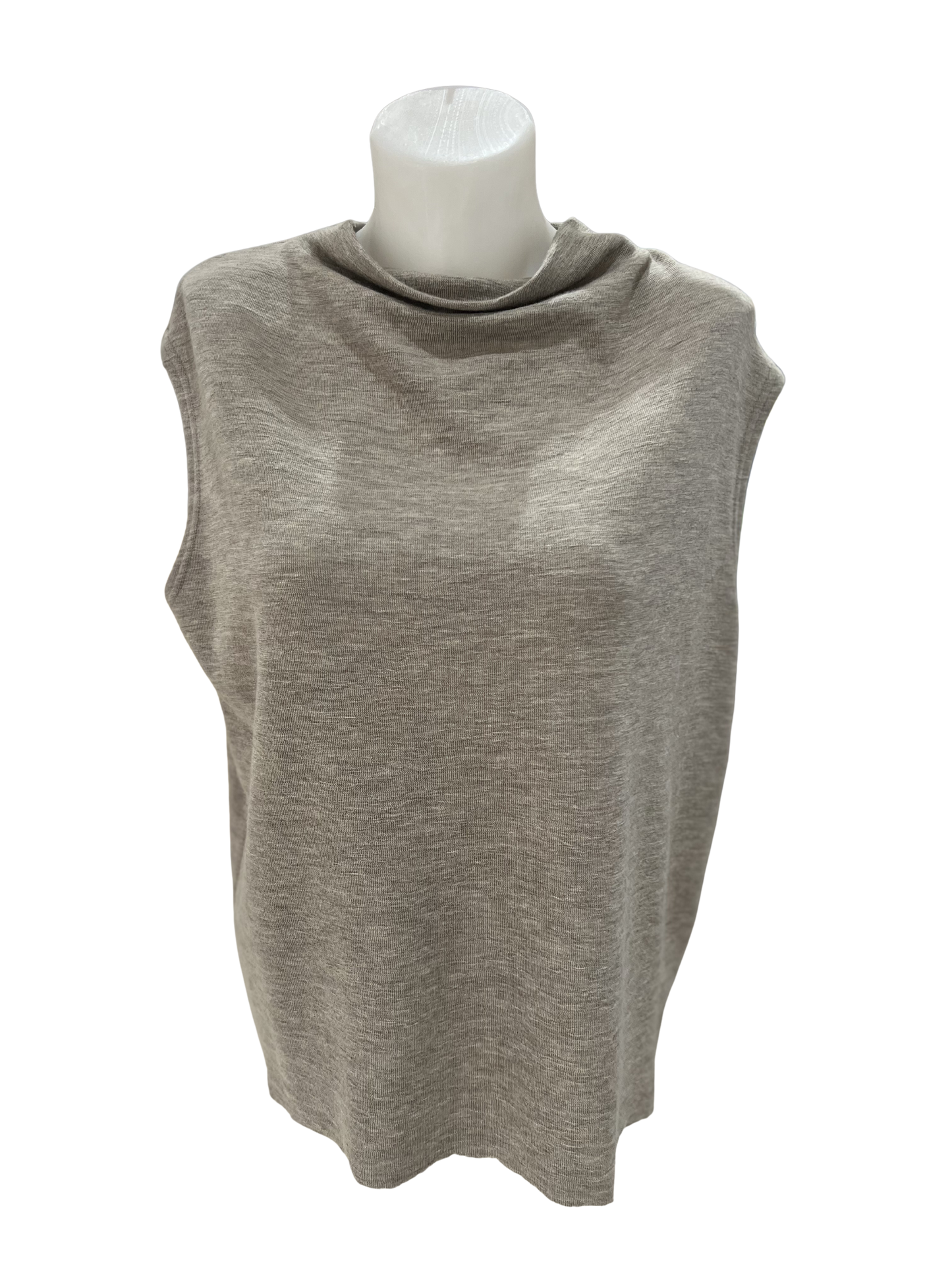 By Basics Draped Neck Box Vest