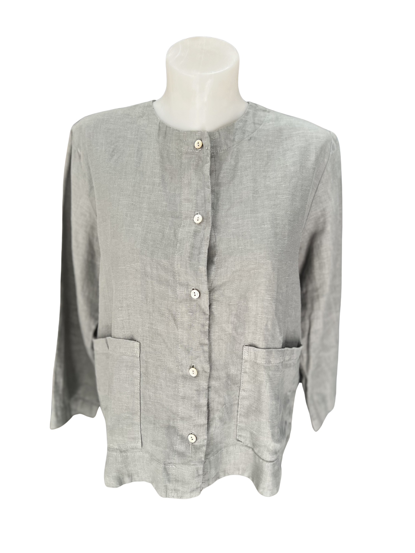 Cut Loose Linen Cropped Jacket