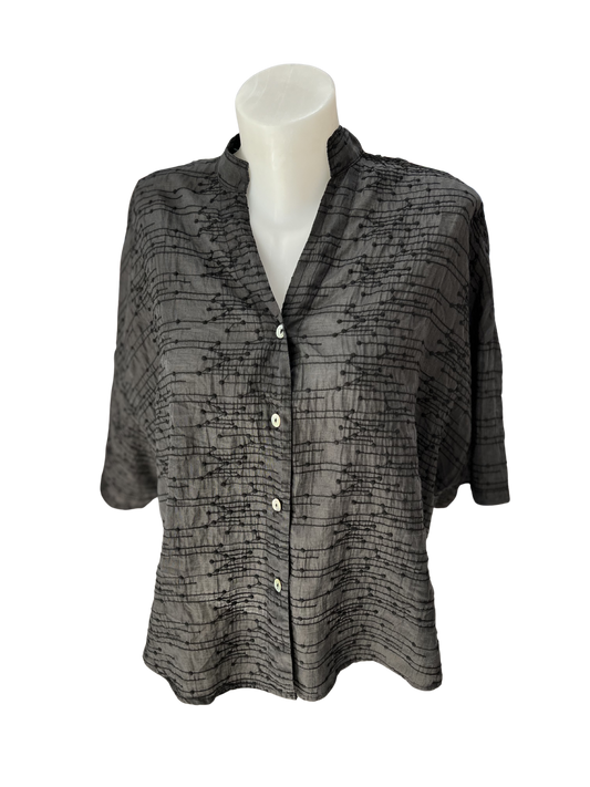 Blueberry Italia Embroidered Shirt