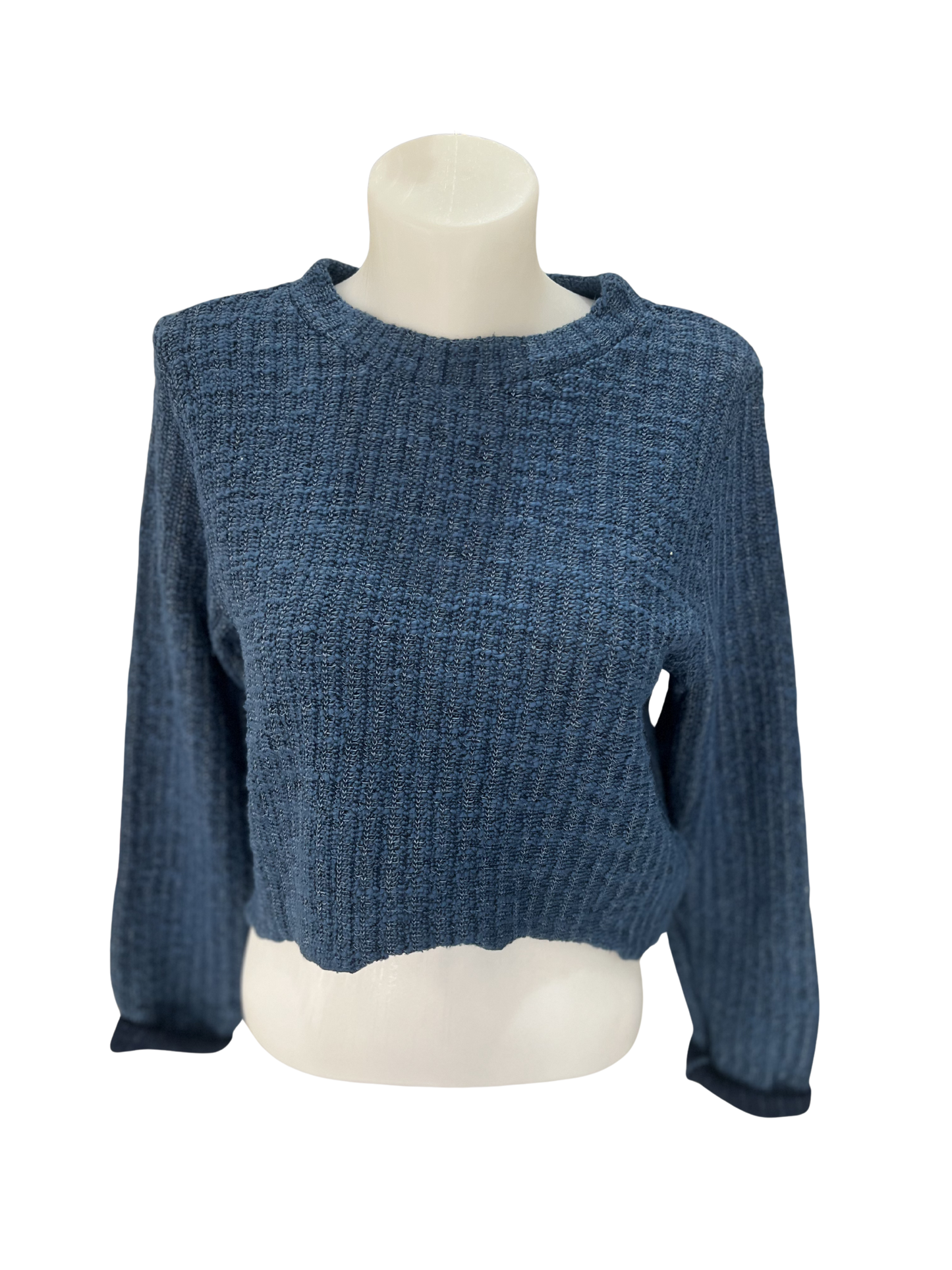 Cut Loose Curved Crop Sweater