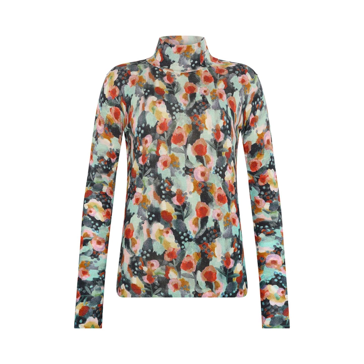 Mansted Melina Print Wool Top