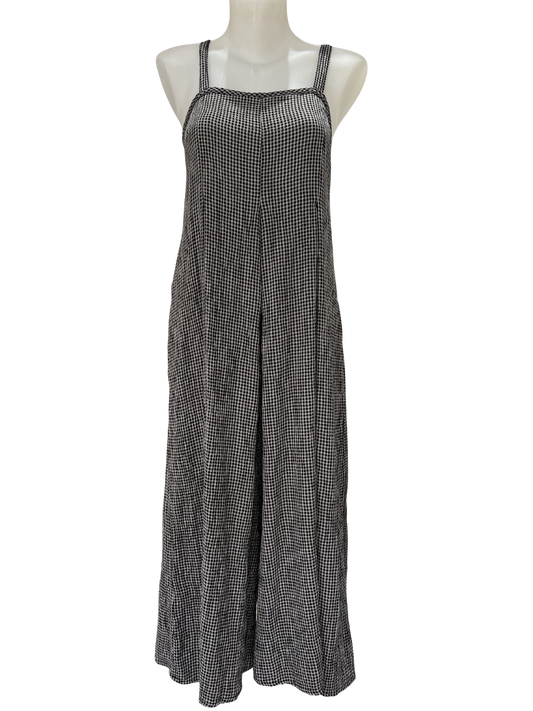 Cut Loose Crinkle Check Jumpsuit