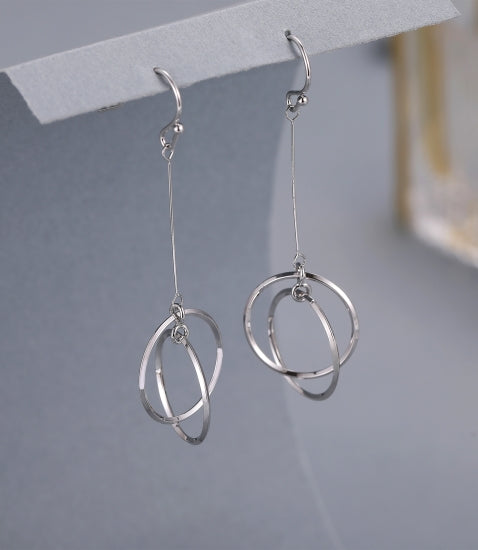 Gracee Jewellery Crossed Circle Earrings