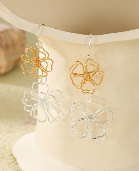 Gracee Jewellery Floral Dangle Earrings