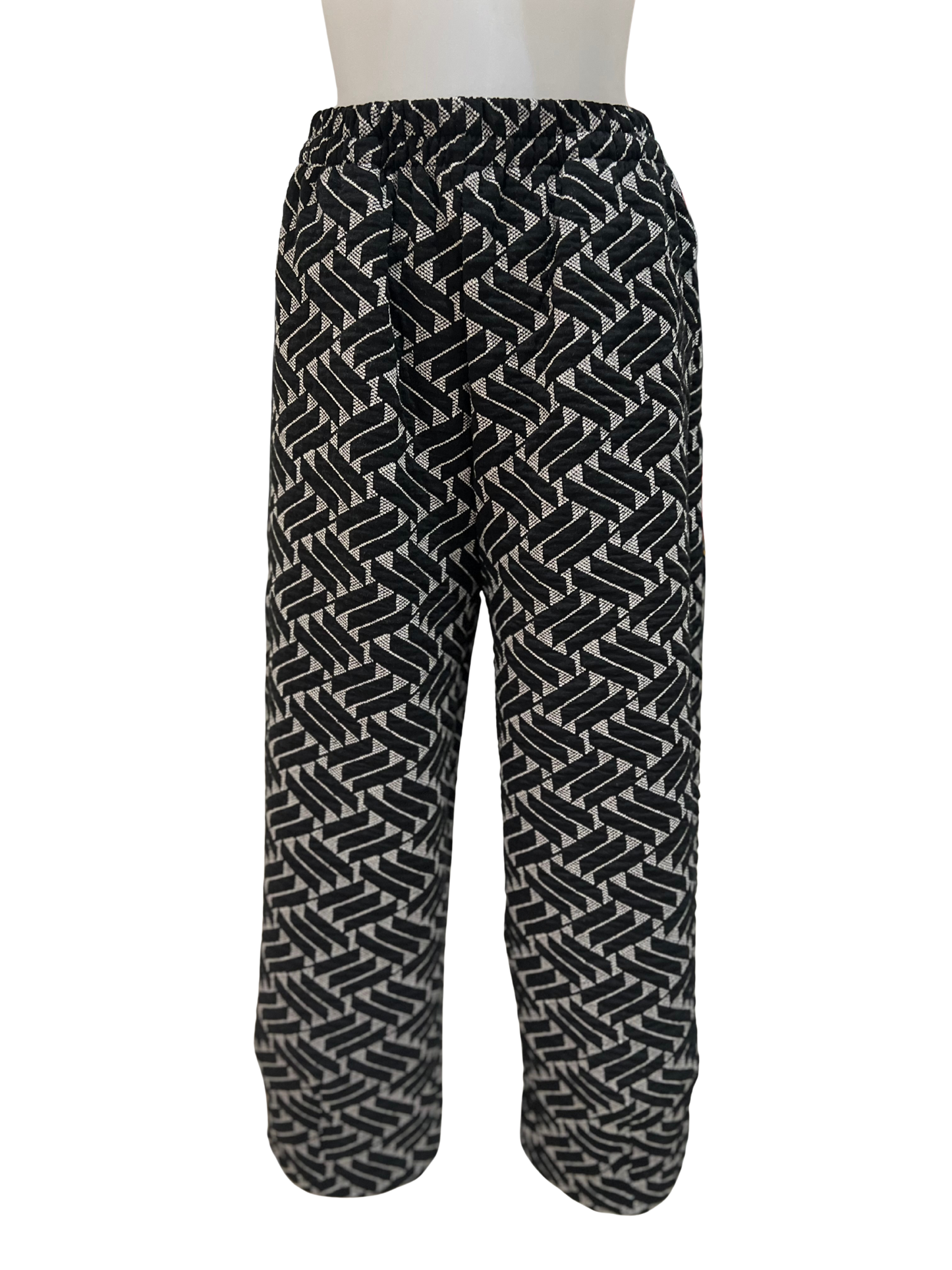 Thanny Black Pattern Trousers