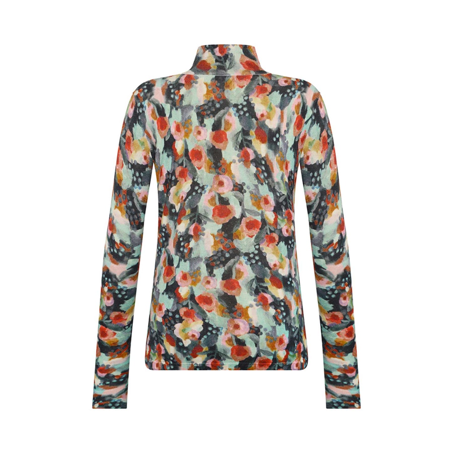 Mansted Melina Print Wool Top