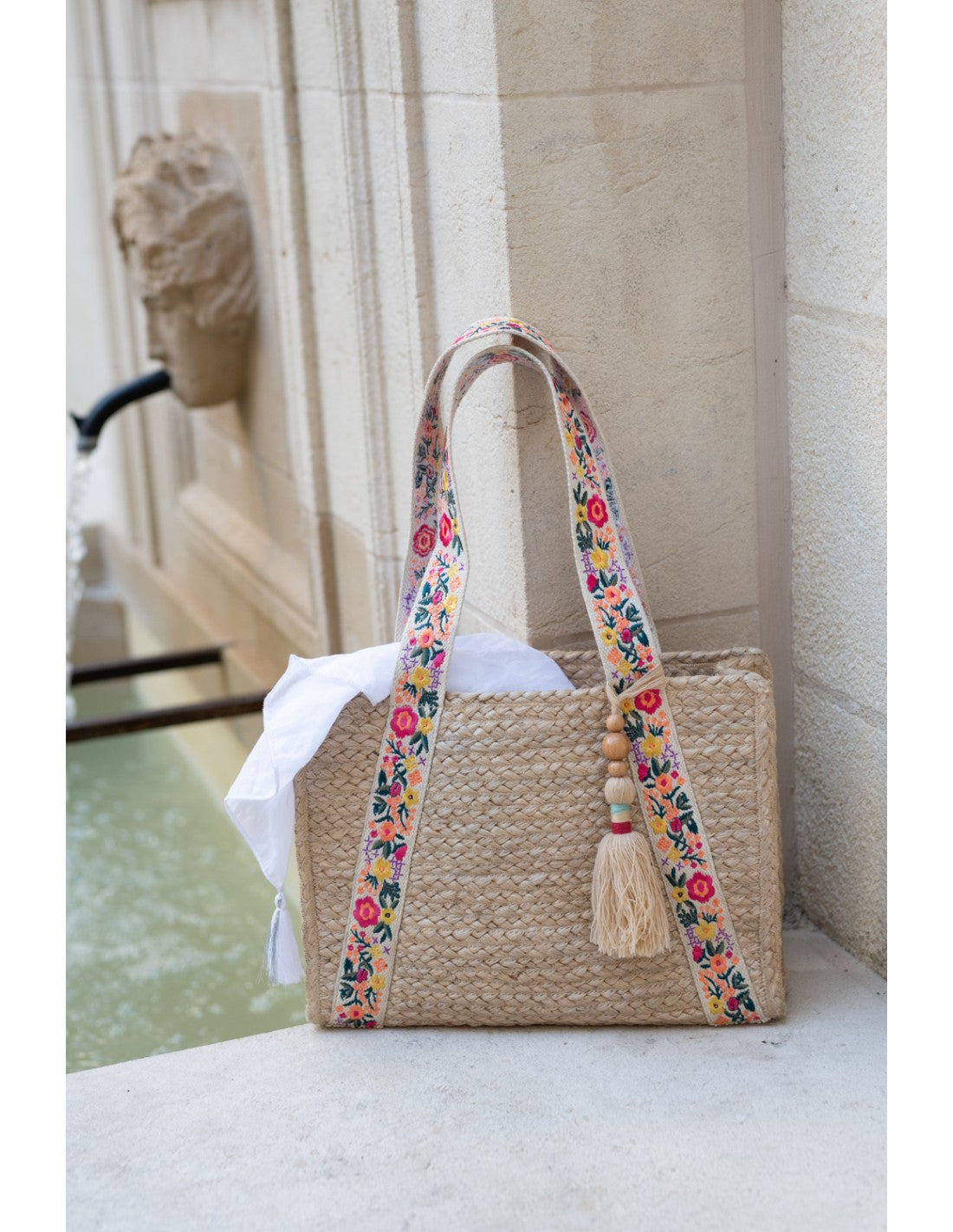 Terre Rouge Straw Handbag