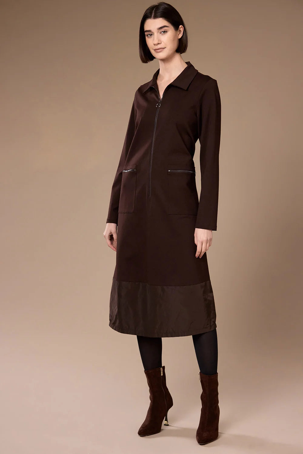 Peruzzi Zip Front Dress