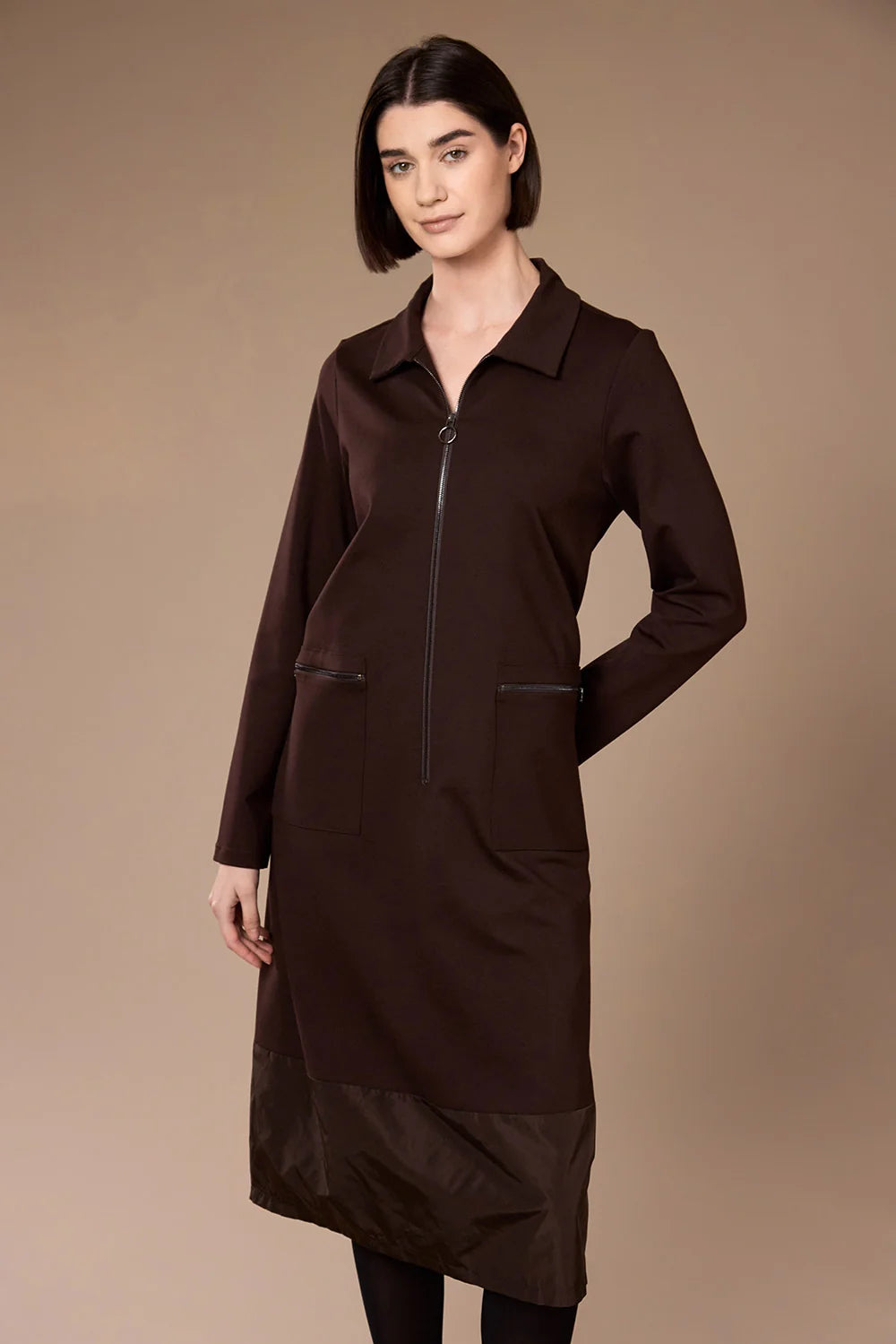Peruzzi Zip Front Dress