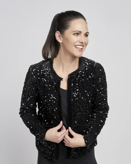 Pinns Black Sequin Jacket