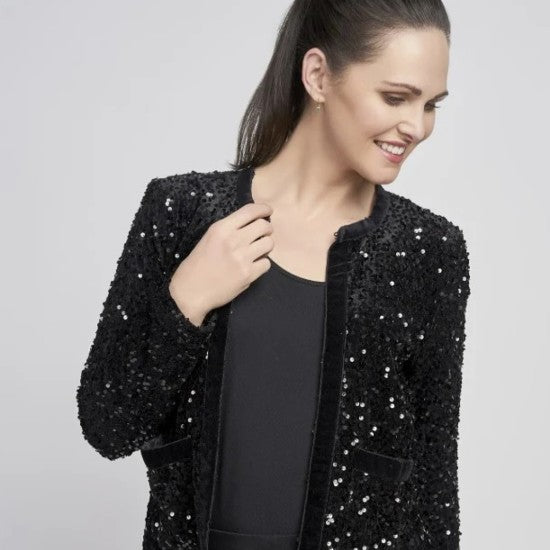 Pinns Black Sequin Jacket