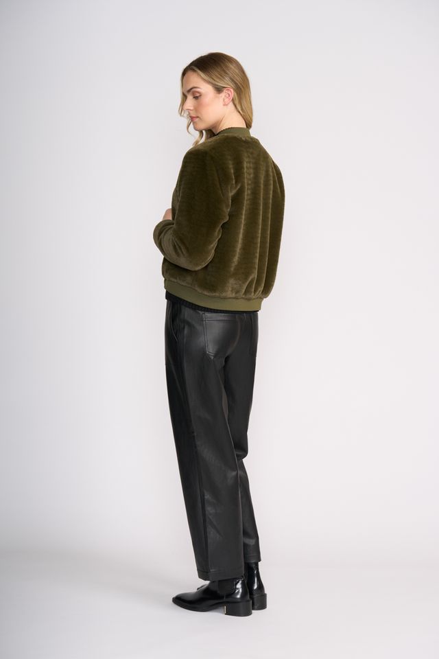 Foil Fur Sure Aviator Jacket