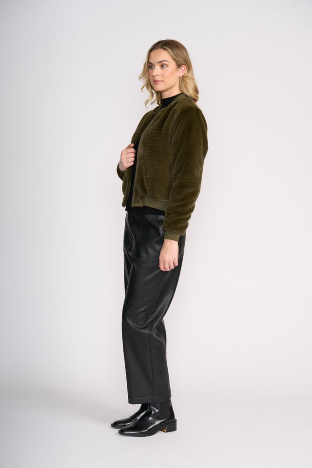 Foil Fur Sure Aviator Jacket