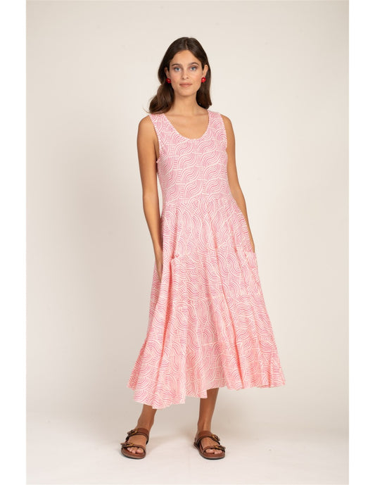 Terre Rouge Print Maxi Dress