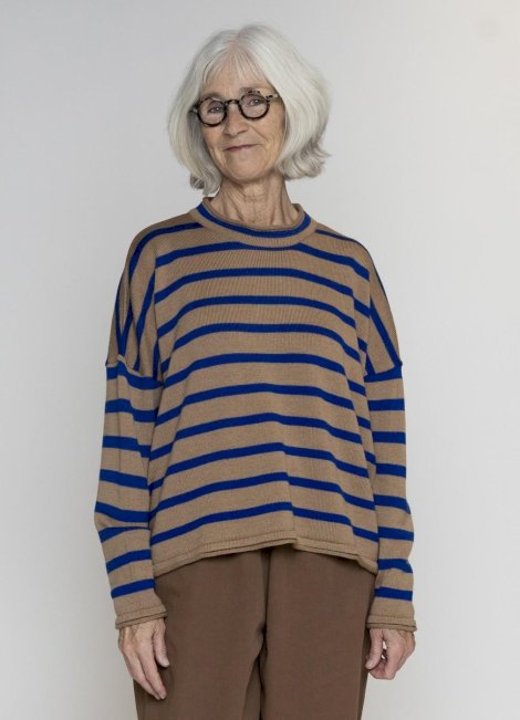 Muse Wear Sille Stripe Merino Sweater