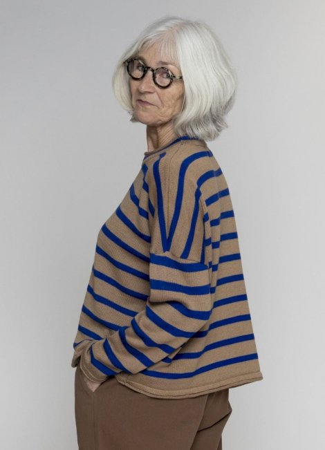 Muse Wear Sille Stripe Merino Sweater