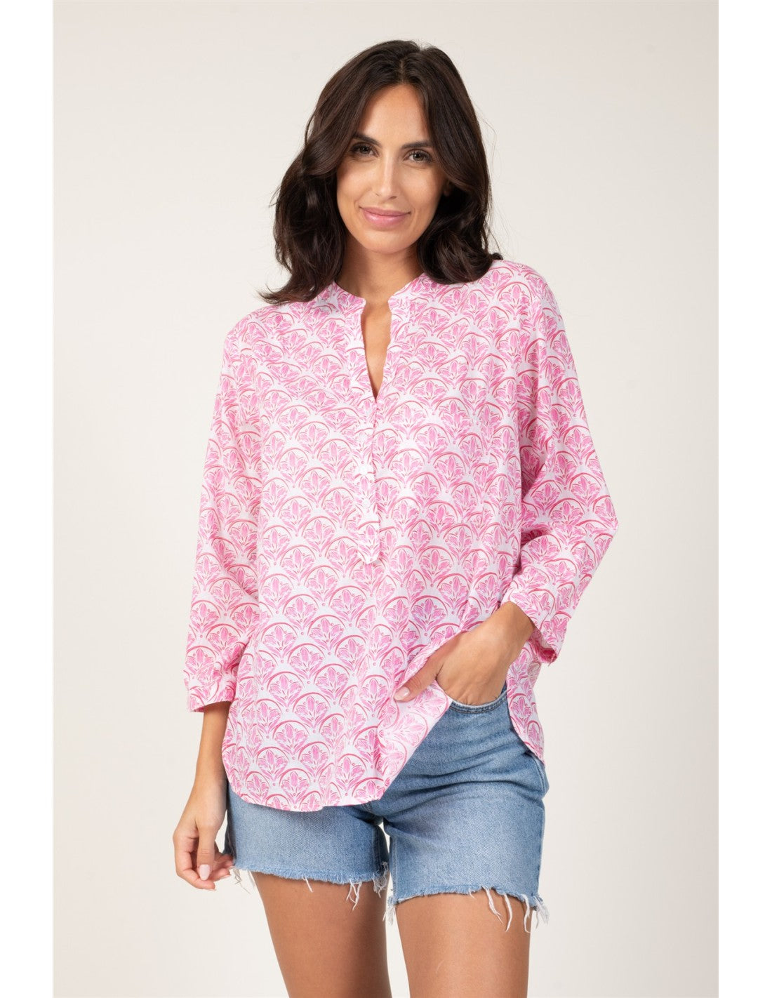 Terre Rouge "Lotus Rose Poudré" Short Tunic