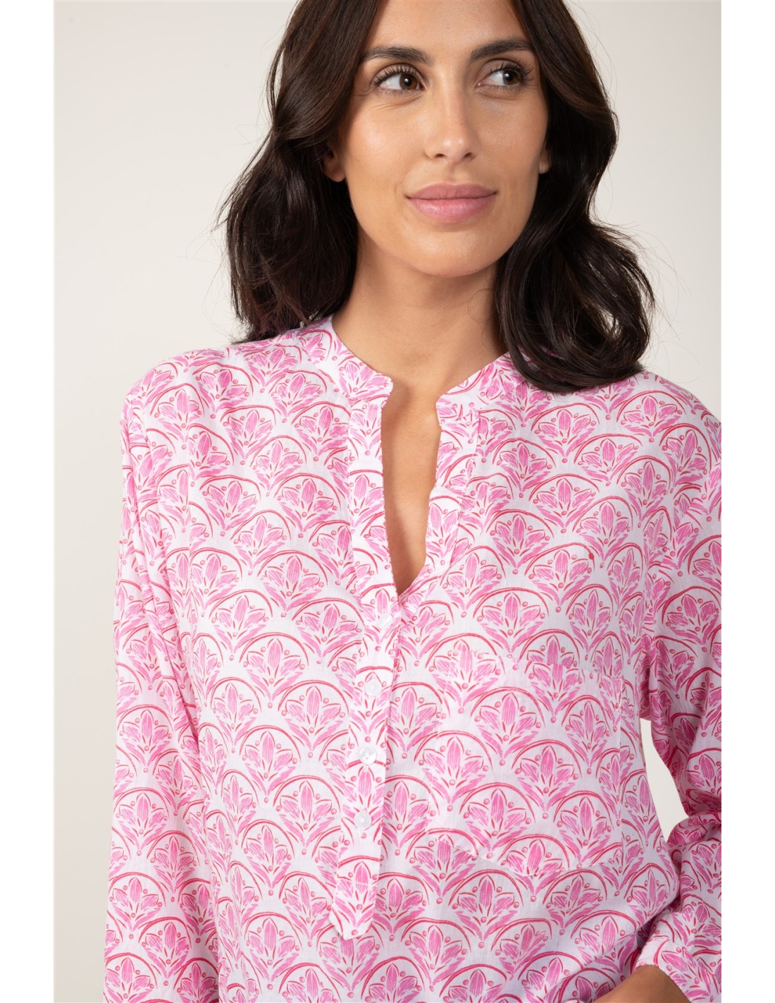 Terre Rouge "Lotus Rose Poudré" Short Tunic