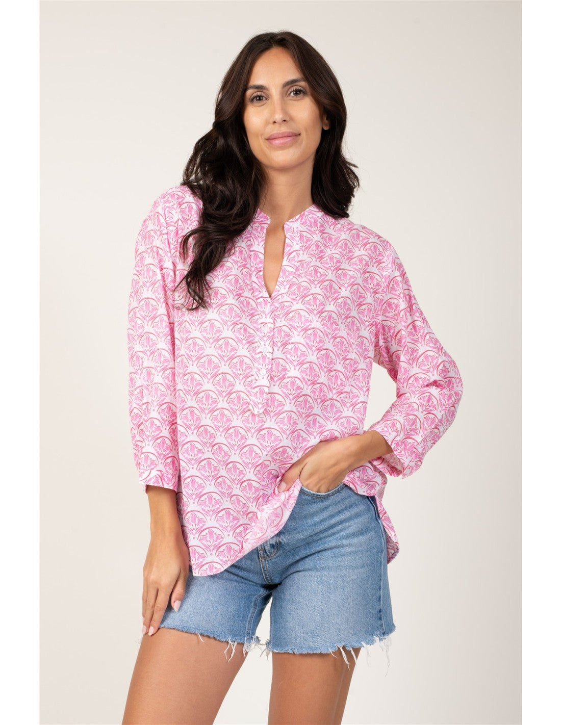 Terre Rouge "Lotus Rose Poudré" Short Tunic
