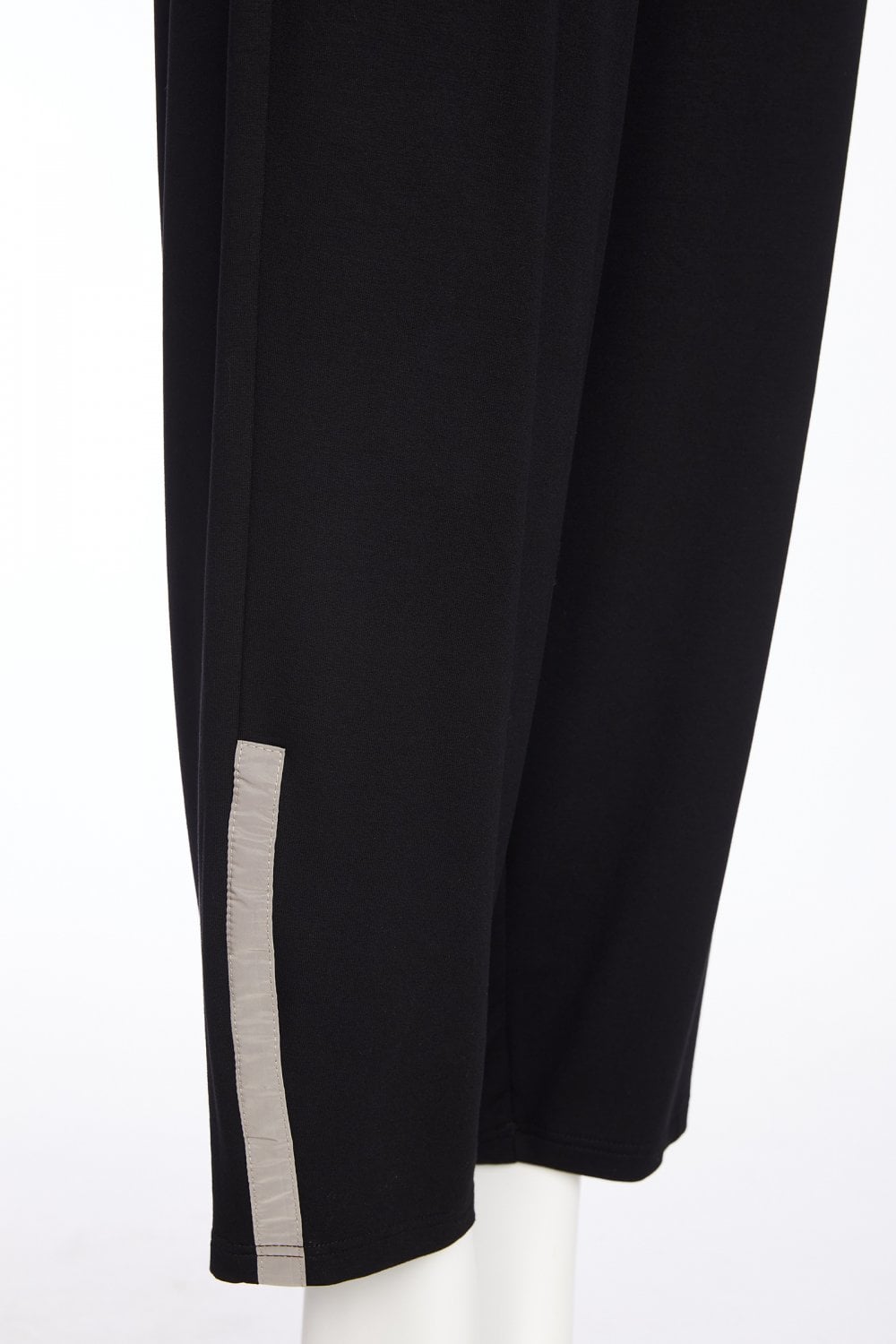 ORA Wide Leg Trousers with Taupe Detail