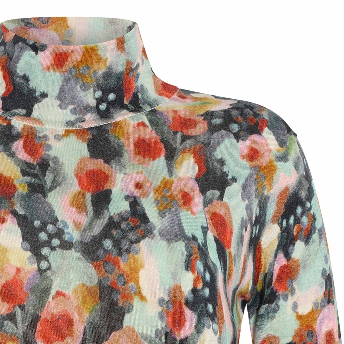 Mansted Melina Print Wool Top